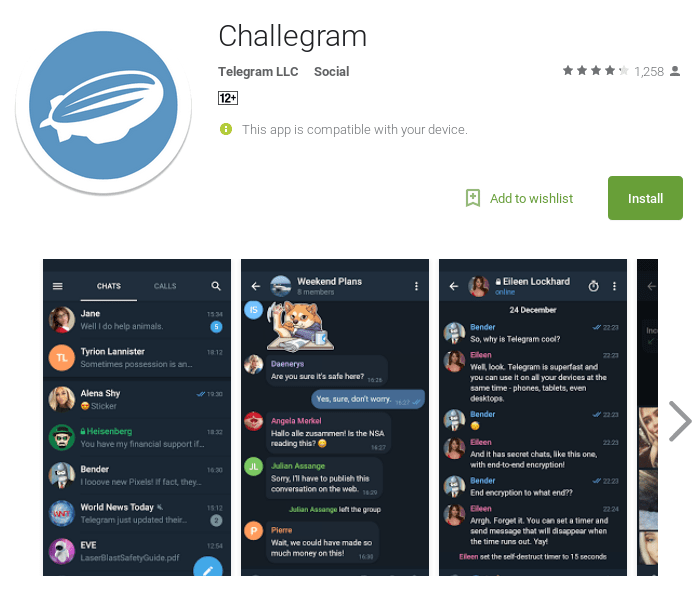 Challegram (Telegram X for Android) on Play Store