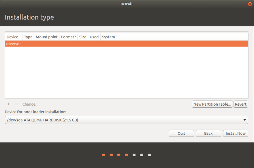 Ubuntu Installation Steps