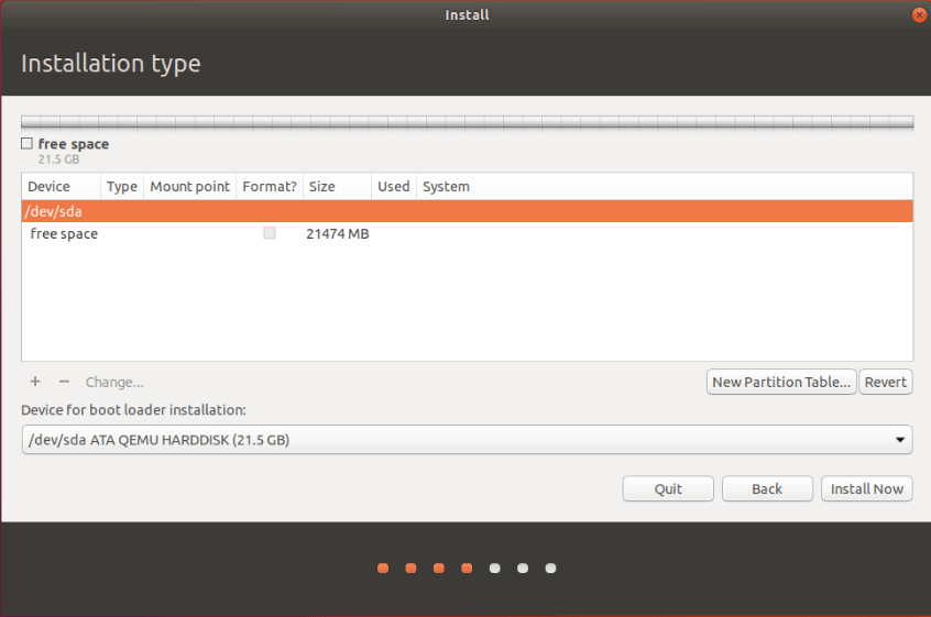 Ubuntu Installation Steps