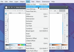 Inkscape Global Menu